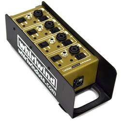 Whirlwind Catformer Box - 4-Channel  XLR/TRS Combo Inputs  4 Switchable Director Circuits  Ethercon Output